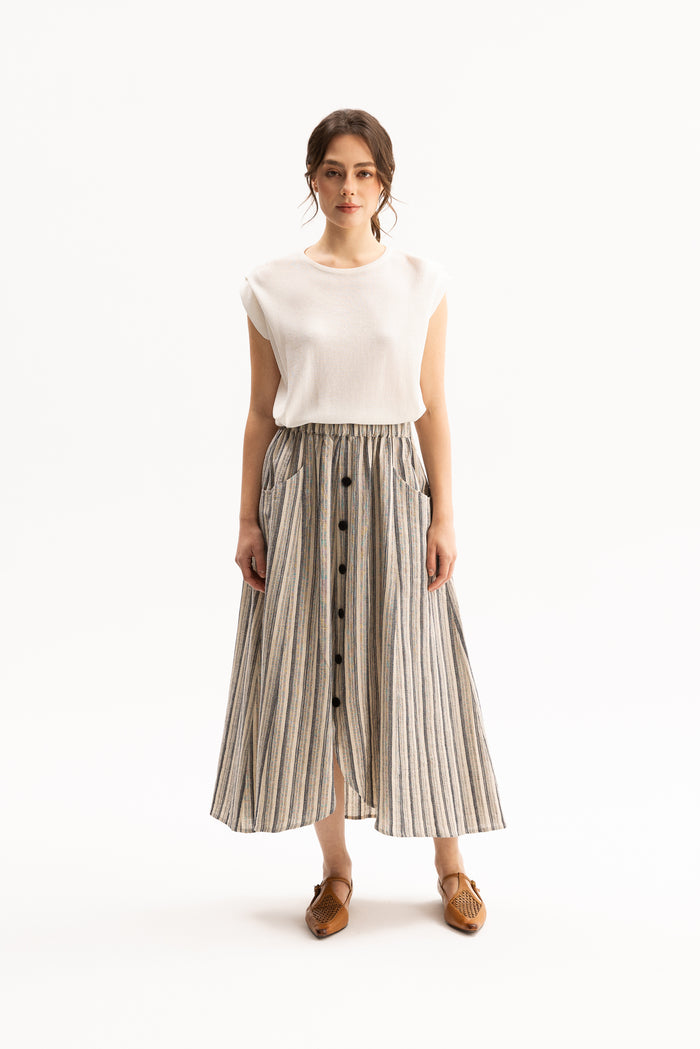 Celia Skirt in Stripe