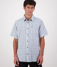 Men's Swanndri Russell Shirt in Nautical Check