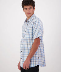Men's Swanndri Russell Shirt in Nautical Check