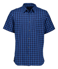 Men's Swanndri Russell Shirt in Navy/Maui Blue