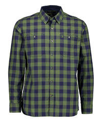 Swanndri Matarangi LS Shirt in Clover/Navy SS202092M