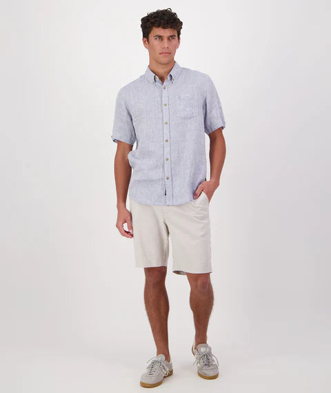 Men's Swanndri Humber Shirt in Summer Blue