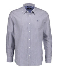 Swanndri Takaka LS Shirt in Navy Stripe SS242950M