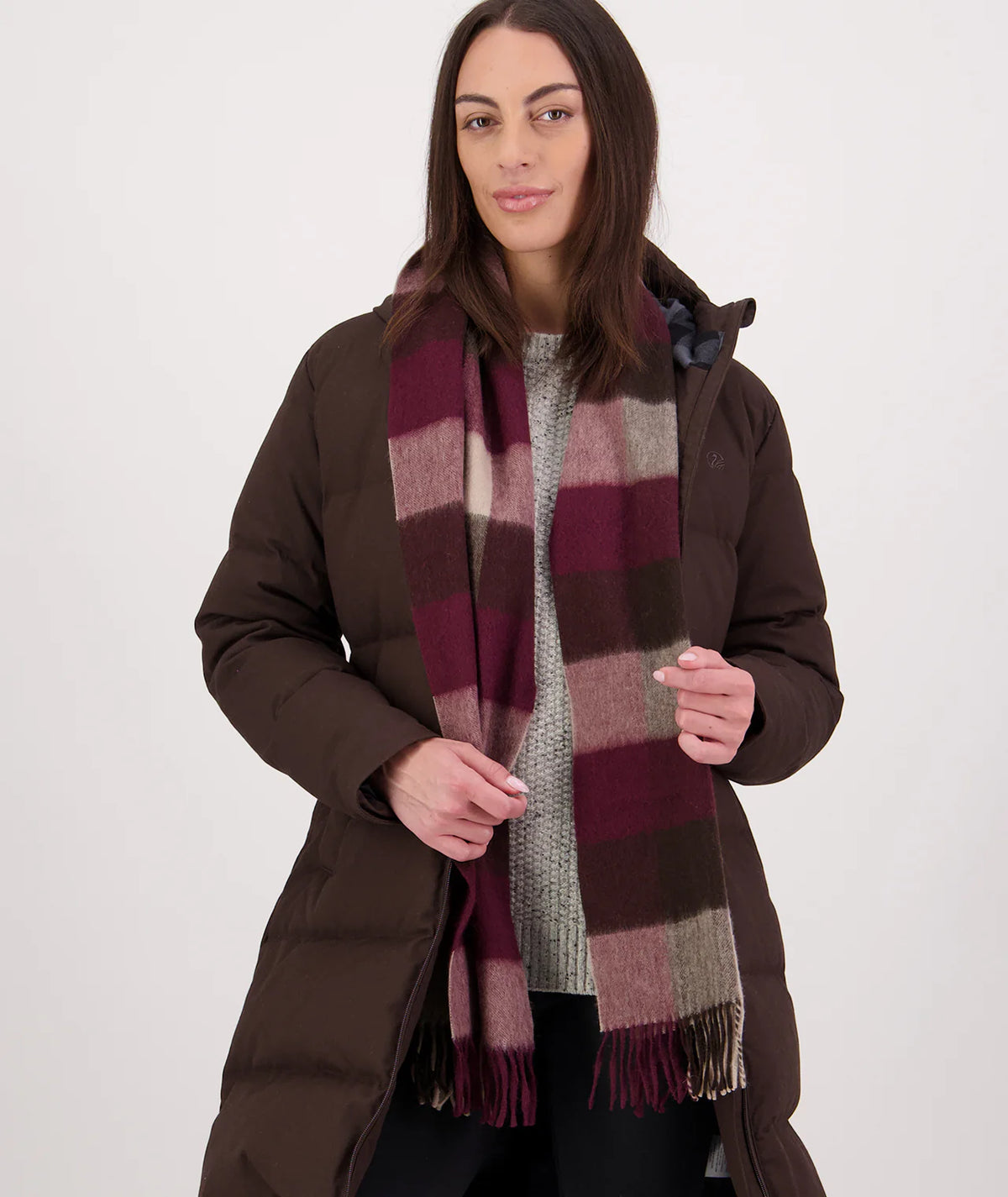 The Unisex Wool Scarfie in Florence Check