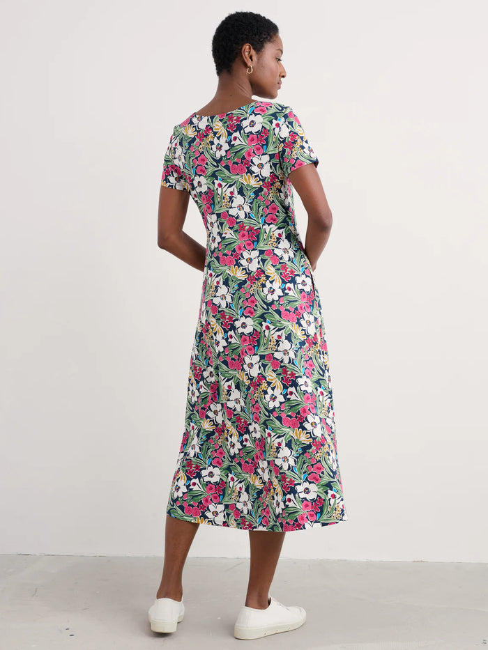 Veronica Dress Garden Flowers Night