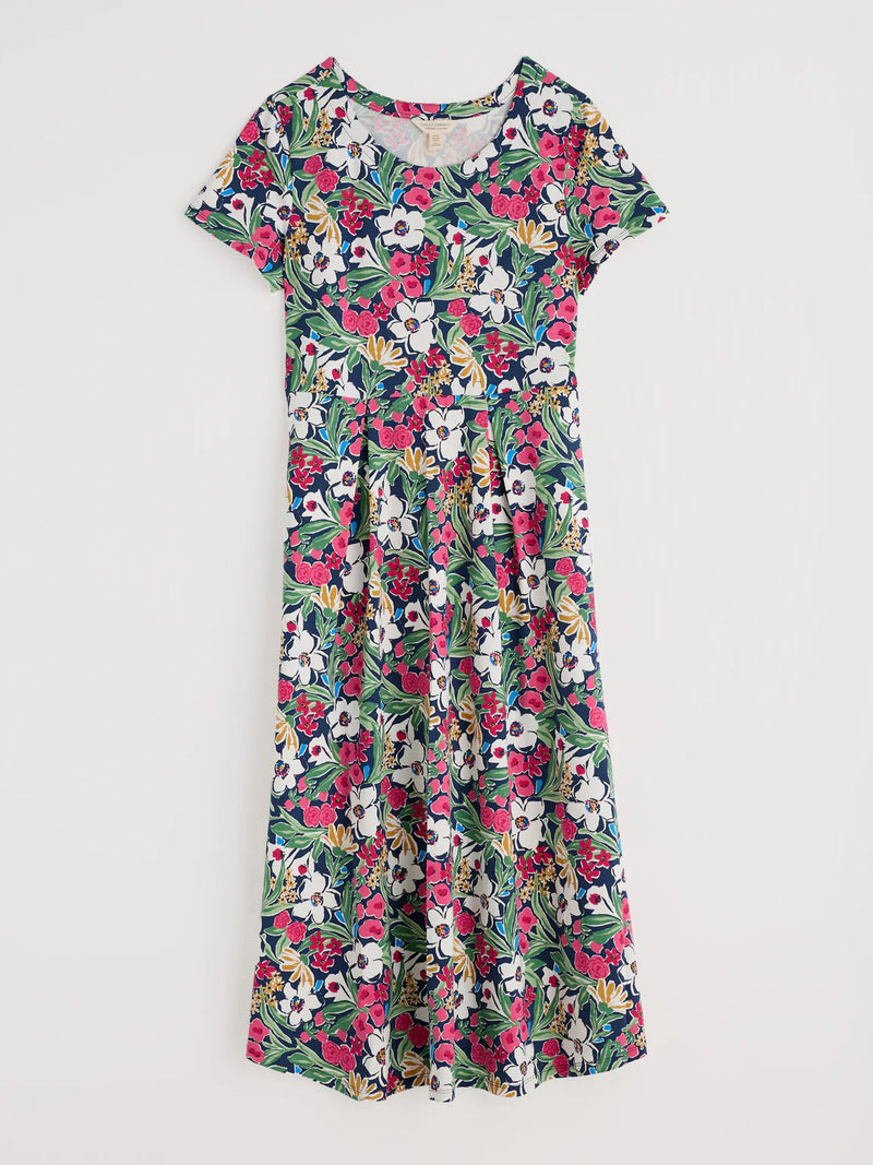 Veronica Dress Garden Flowers Night