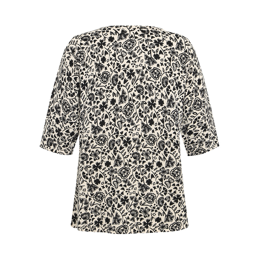 Mansted Sun Posy Party Print Swing in Navy
