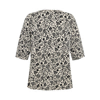 Mansted Sun Posy Party Print Swing in Navy