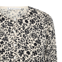Mansted Sunrise Posy Party Cardigan in Black