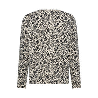 Mansted Sunrise Posy Party Cardigan in Black