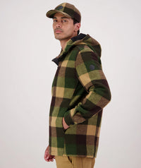 Swanndri Hudson Wool Hoodie in Checkamo