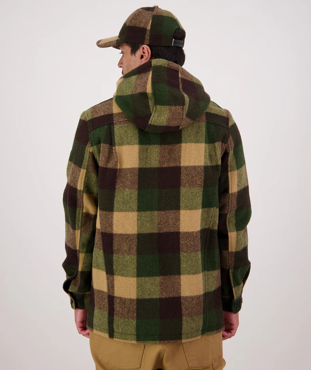 Swanndri Hudson Wool Hoodie in Checkamo