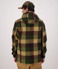 Swanndri Hudson Wool Hoodie in Checkamo