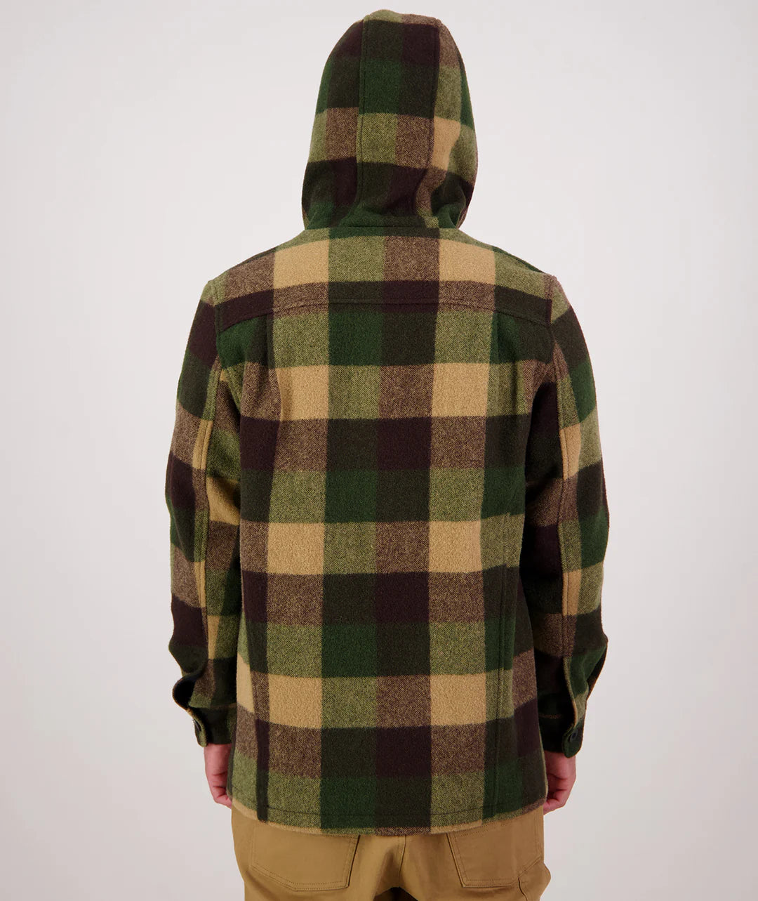 Swanndri Hudson Wool Hoodie in Checkamo