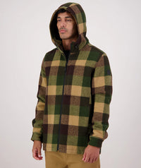 Swanndri Hudson Wool Hoodie in Checkamo