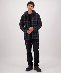 Swanndri Hudson Wool Hoodie in Edwards Check