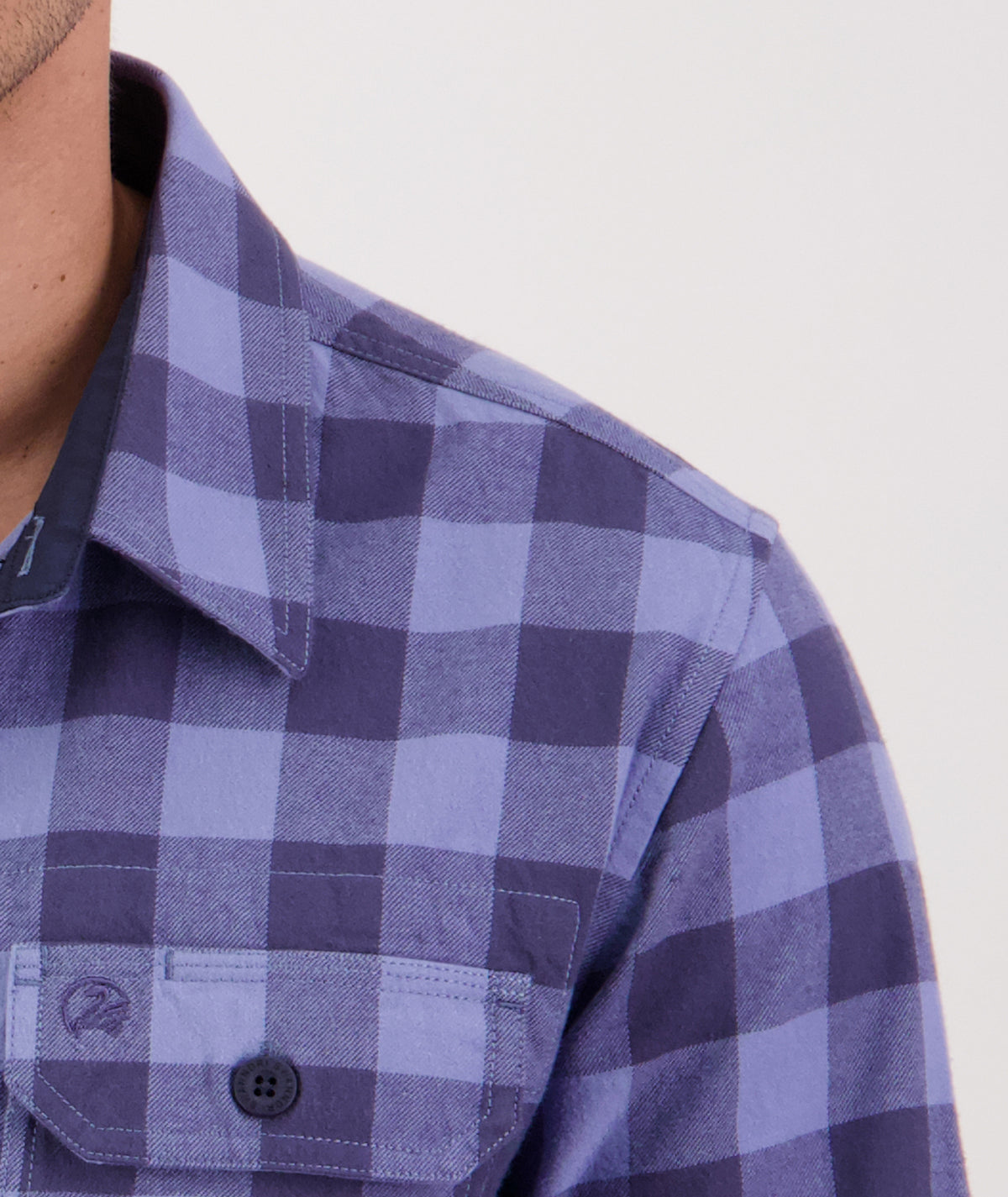 Taranaki Tailor LS Shirt in Bluebird/Mood Indigo