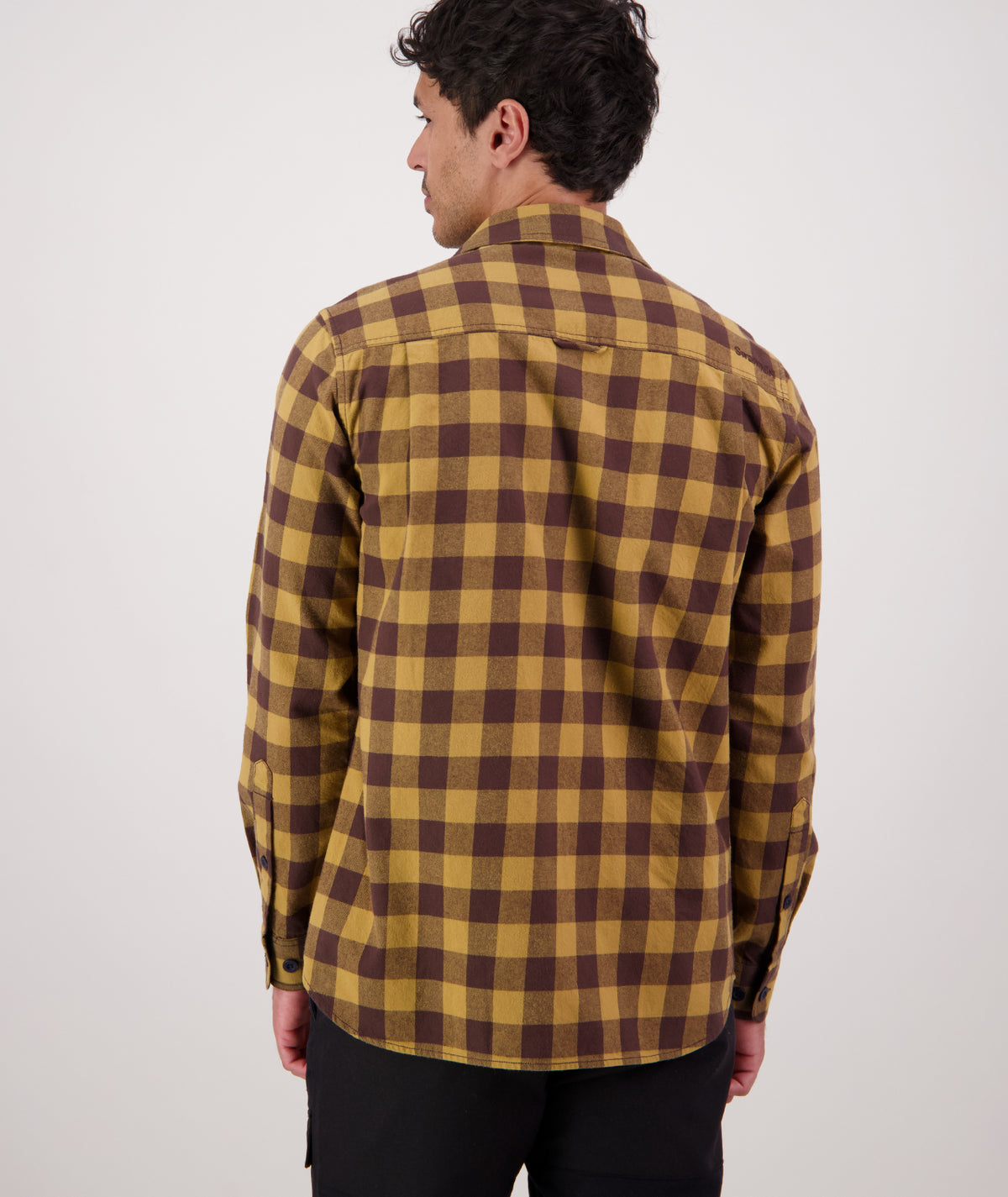 Taranaki Tailor LS Shirt in Espresso/Cashew