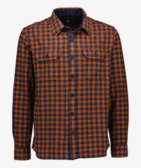 Swanndri Okato V2 Long Sleeve Shirt in Rusty/Navy