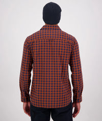 Swanndri Okato V2 Long Sleeve Shirt in Rusty/Navy