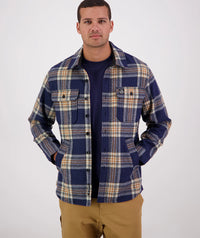 Swanndri Kiaraki v3 Shacket in Atlantic Check