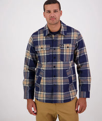 Swanndri Kiaraki v3 Shacket in Atlantic Check