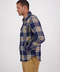 Swanndri Kiaraki v3 Shacket in Atlantic Check