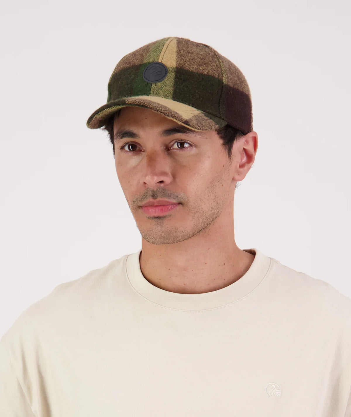 The Swanni Wool Baseball Cap in Checkamo