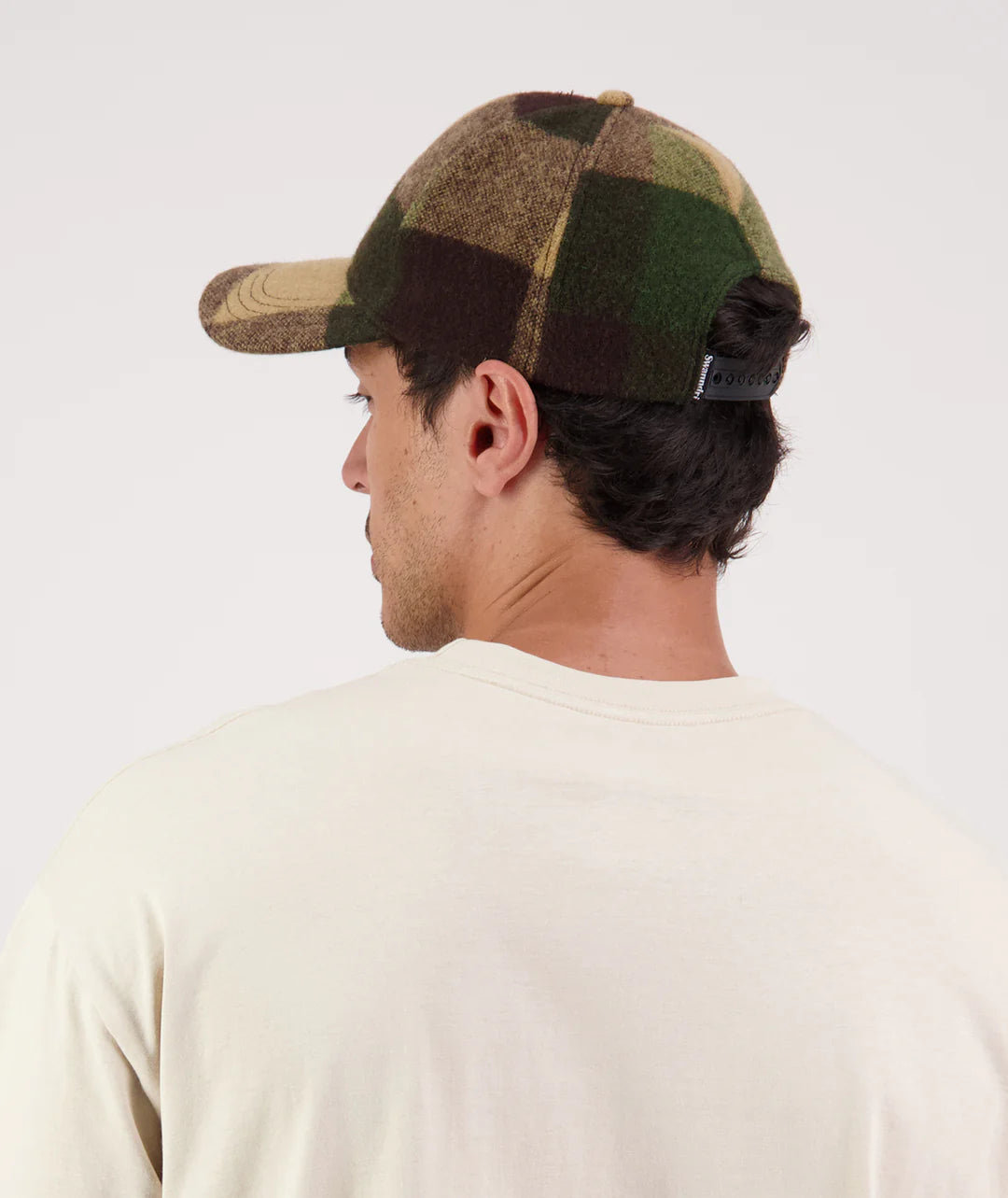 The Swanni Wool Baseball Cap in Checkamo