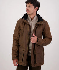 Men's Evans Flat V2 Oilskin Jacket in Tan