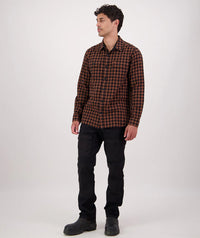 Okato Classic Mns L/S Shirt in Caviar/Tiramasu