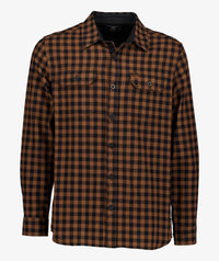 Okato Classic Mns L/S Shirt in Caviar/Tiramasu