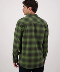 Westerfield Long Sleeve Shirt in Dark Olive/Olive Check