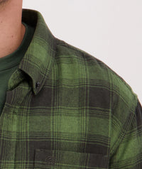 Westerfield Long Sleeve Shirt in Dark Olive/Olive Check