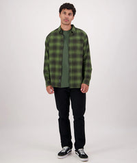 Westerfield Long Sleeve Shirt in Dark Olive/Olive Check