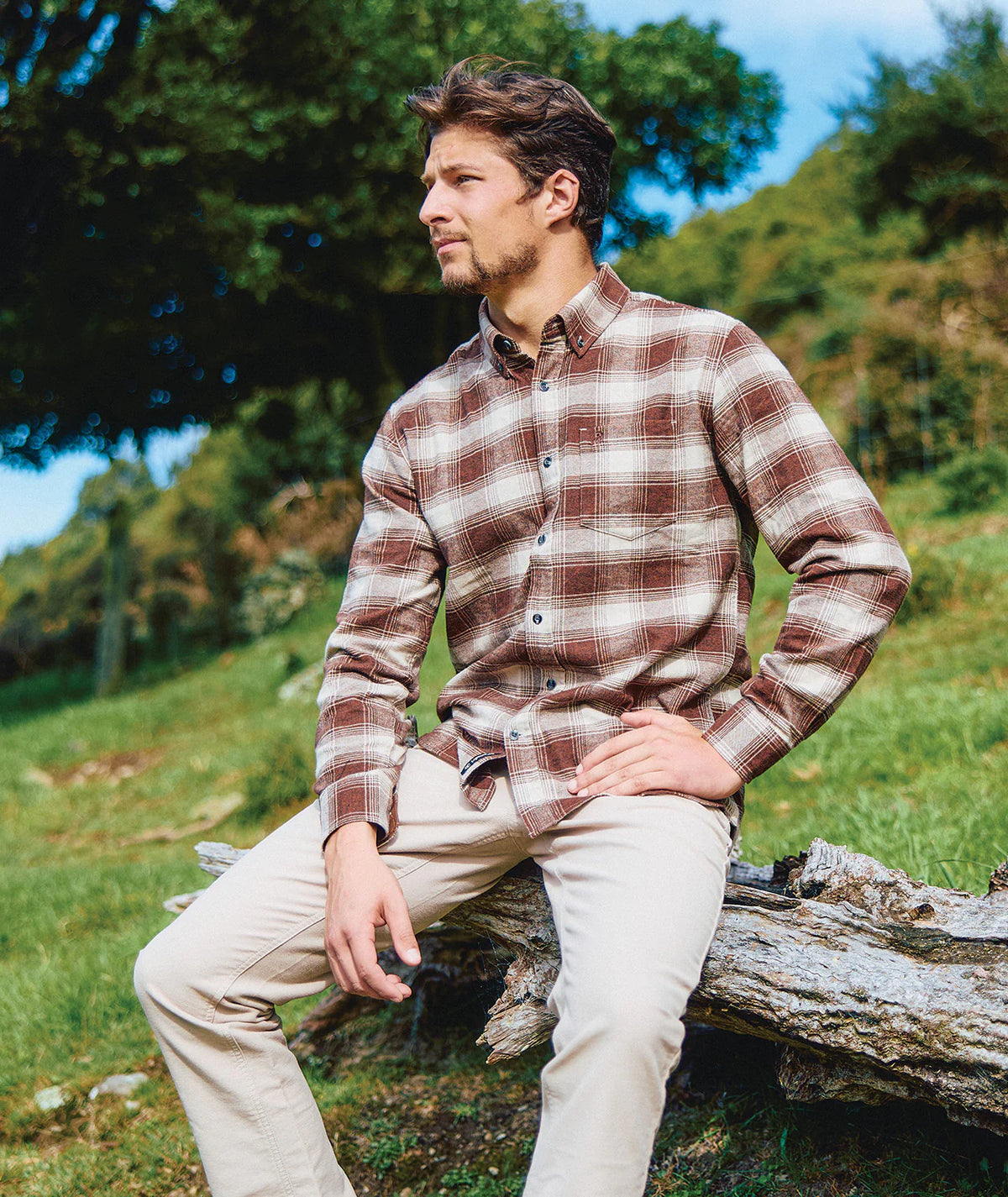 Westerfield Long Sleeve Shirt in Tiramasu Check