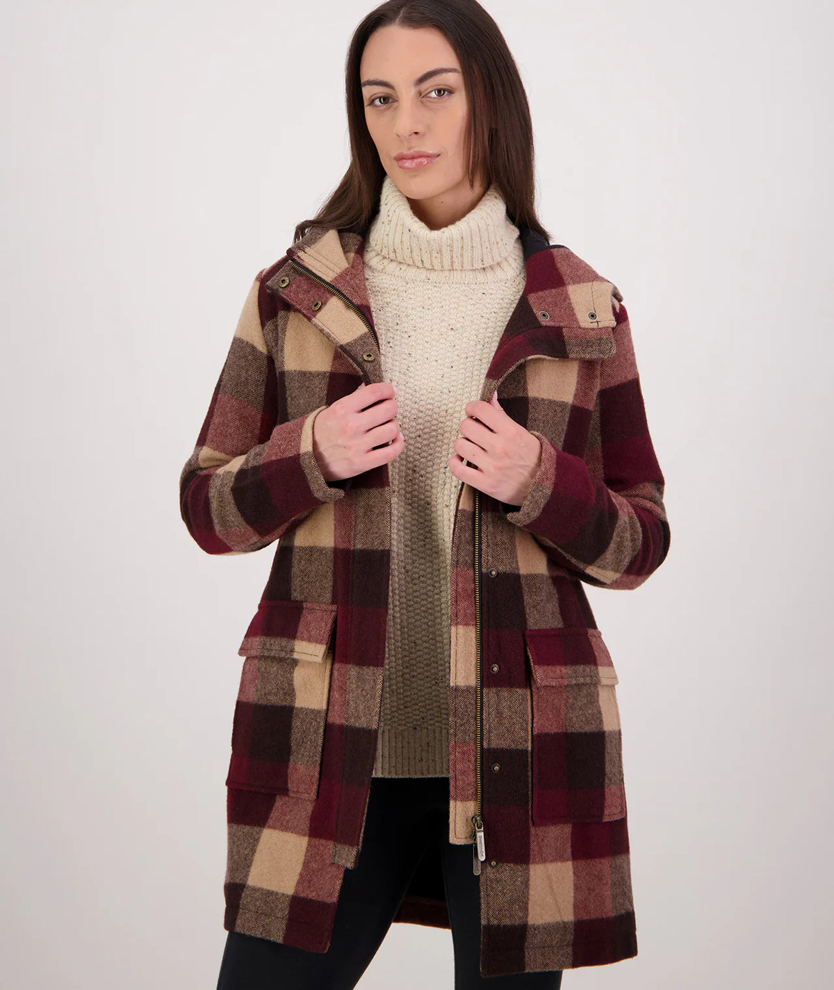 Annmore V2 Wool Overcoat in Florence Check