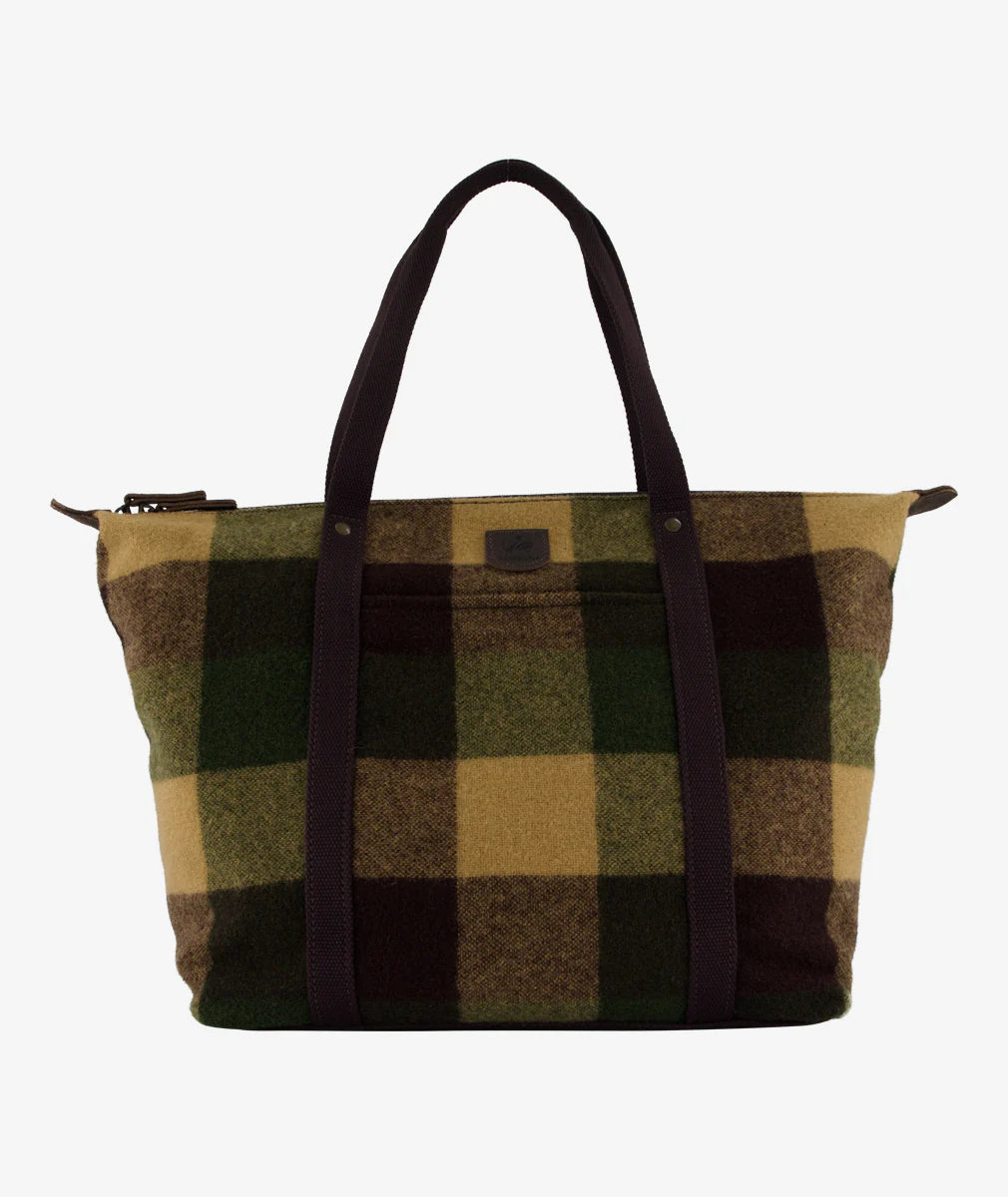 Gibbston Wool Tote Bag in Checkamo