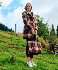 Gibbston Wool Tote Bag in Florence Check