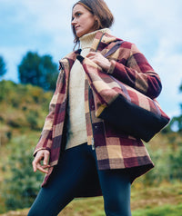 Gibbston Wool Tote Bag in Florence Check