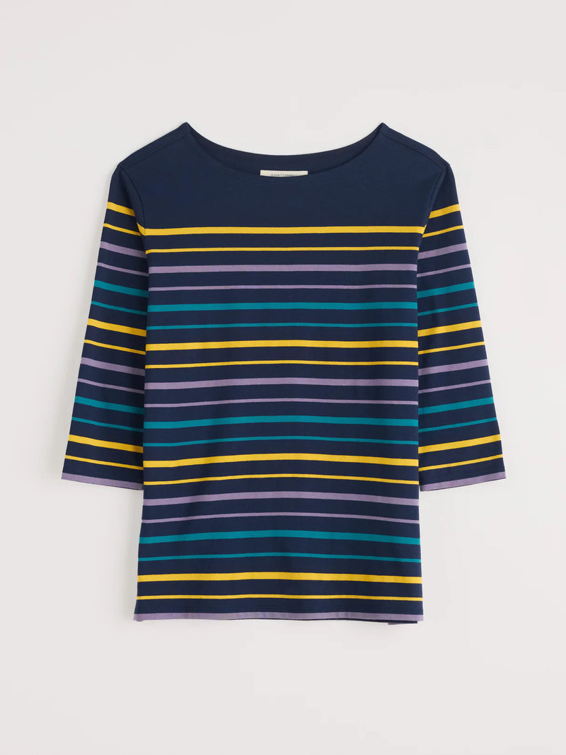 Seasalt Sailor Top in Falmouth Tri Shore Maritime Gorse