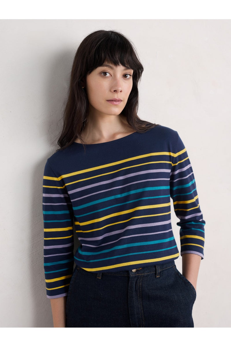 Seasalt Sailor Top in Falmouth Tri Shore Maritime Gorse