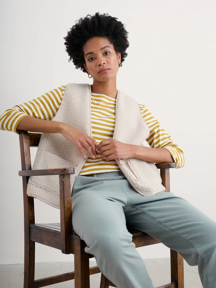 Seasalt Sailor Top in Mini Cornish Chamomile Chalk