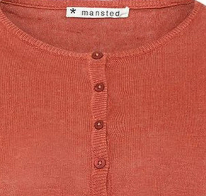 Mansted Pingu Cardigan in RUST