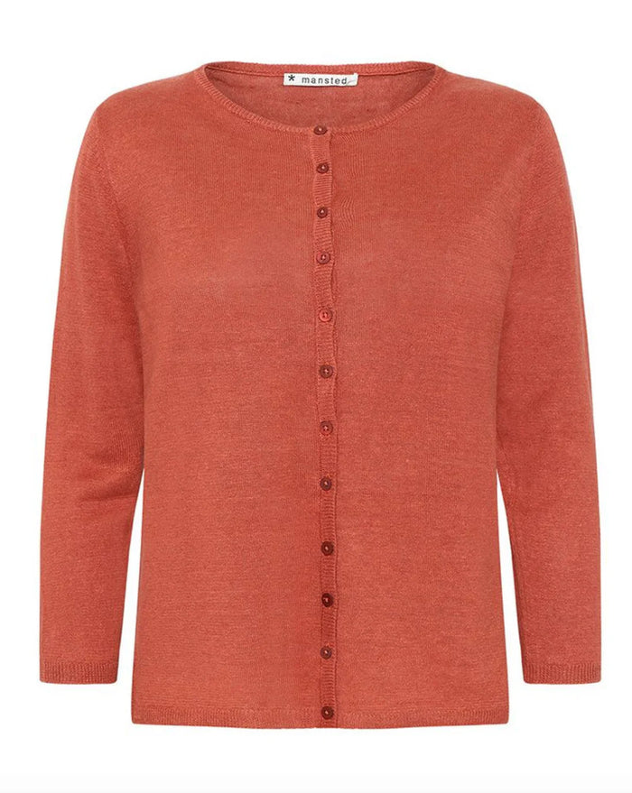 Mansted Pingu Cardigan in RUST