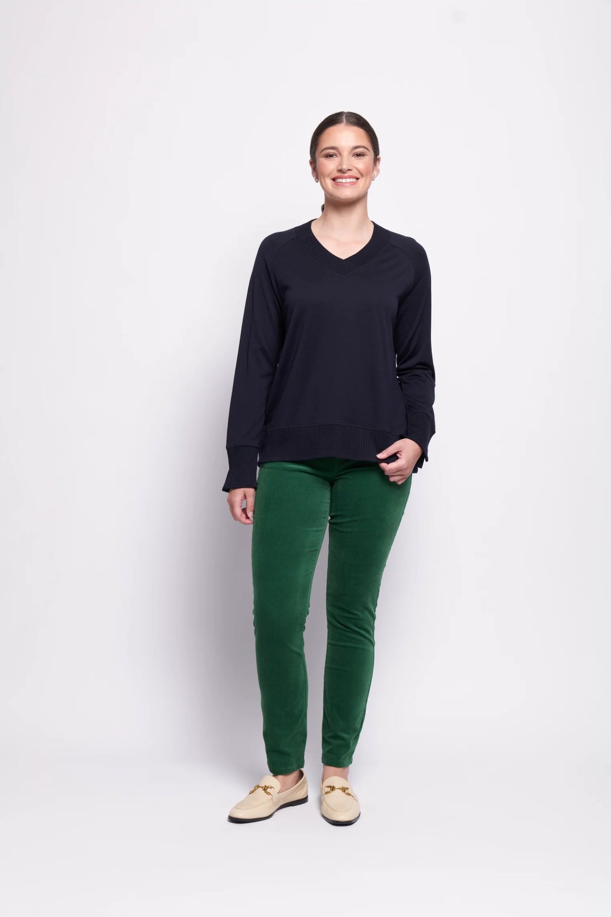 Foil Of Your Own Accord Jean in Evergreen