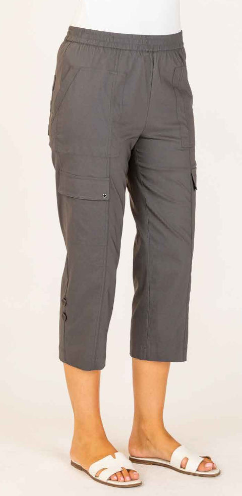 Cargo Pant in Gravel, Pumice and Navy