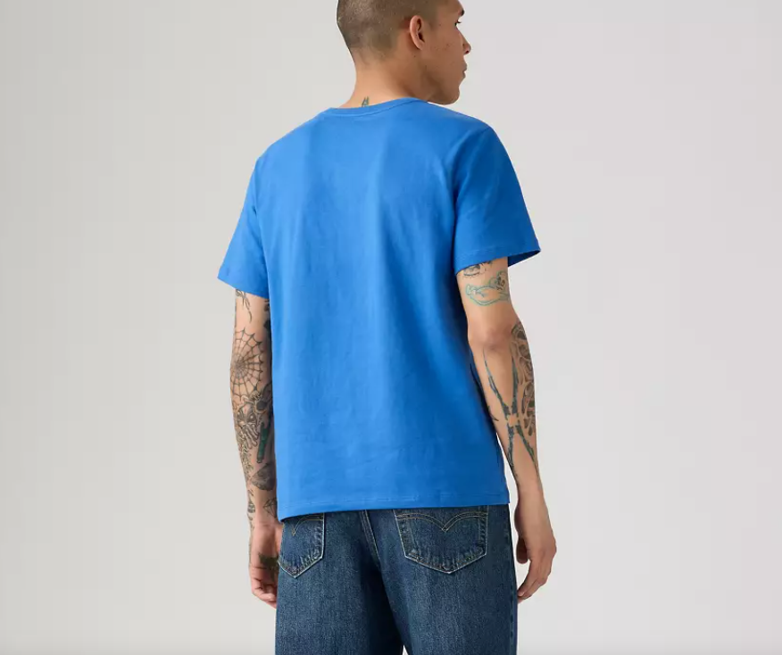 Levi's Original Housemark T-Shirt in Star Sapphire Jersey - Blue 56605-0281
