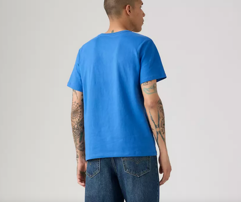 Levi's Original Housemark T-Shirt in Star Sapphire Jersey - Blue 56605-0281