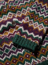 Seasalt Dawson Pick Cardigan in Fairisle-Modernist Dark Wreckage Multi